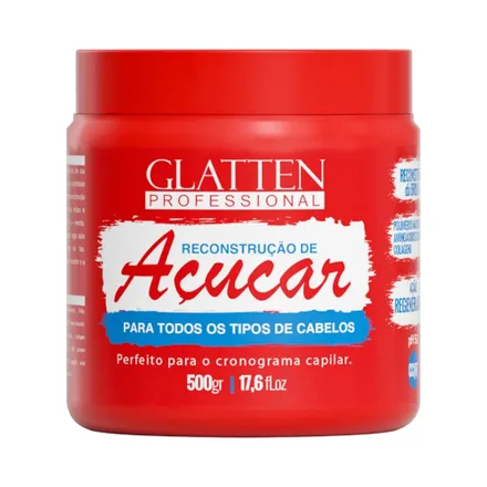 Mascarilla Capilar Glatten Professional Reconstruccion Azucar 500 Gr