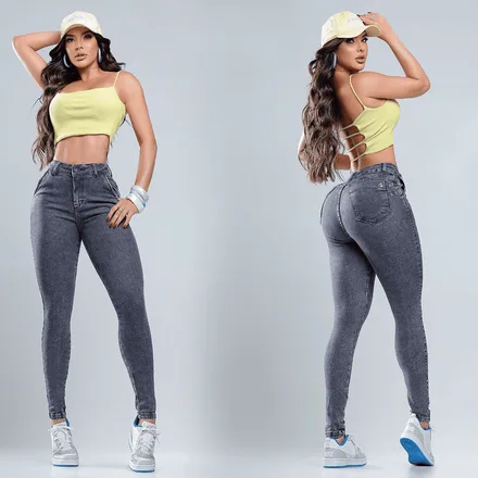 JEANS DECALK BÁSICO PRETO