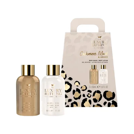 Set Cole Beauty Luxury Bathing Company Cashmere Musk Amber Mini 2 Piezas