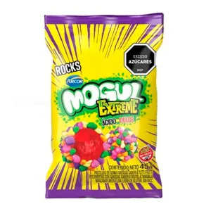 Bala Gelatina Arcor Mogul Rocks Acido Extremo 45g
