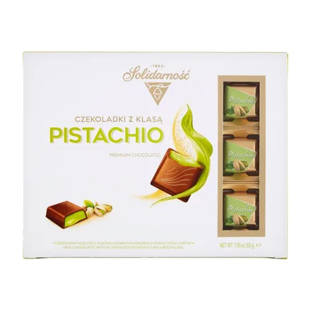 CHOCOLATE CON RELLENO DE PISTACHIO 200GR