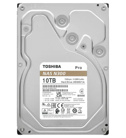 Toshiba Sata 3 7200 N300 Pro Nas 10TB 512GB