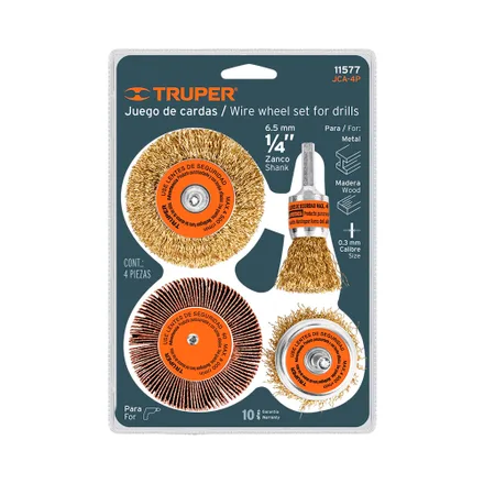 Cepillo Alambre Truper 4 Piezas