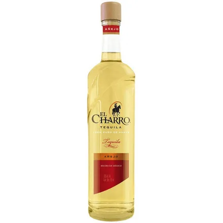 Tequila El Charro Anejo 100 Agave 750M