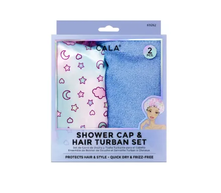 CALA GORRO DE DUCHA Y TURBANTE 69262 SWEET DREAMS