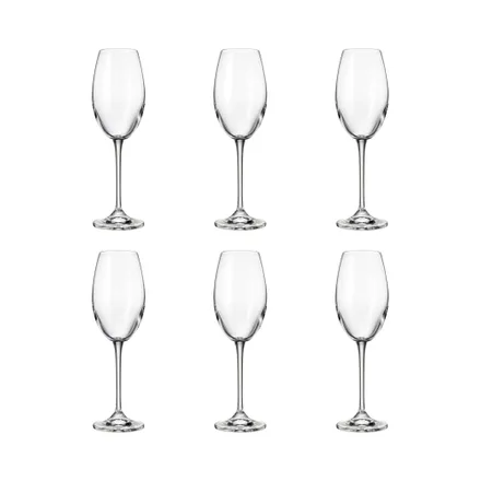 Set Copas Vino Bohemia Fulica 6 Piezas 300ml
