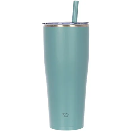 Copo Termico Zojirushi Sx Canudo Encaixe Carro Inox Verde 890ml