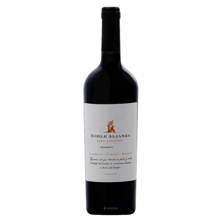 VINO URUGUAYO TINTO TRAVERSA NOBLE ALIANZA RESERVA MARSELAN TANNAT MERLOT