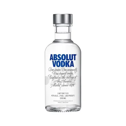 Vodka Absolut Petaca Normal 40 200ml