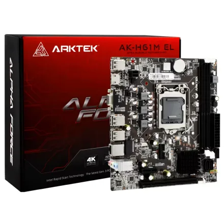 Placa Mae Arktek Ak H61M El Ddr 3 Socket Lga 1155 Chipset H61 Atx