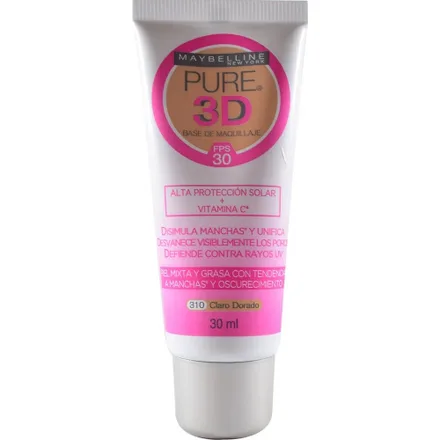 Cosmetico Myb Base 3D Claro Dorado 310 30ml