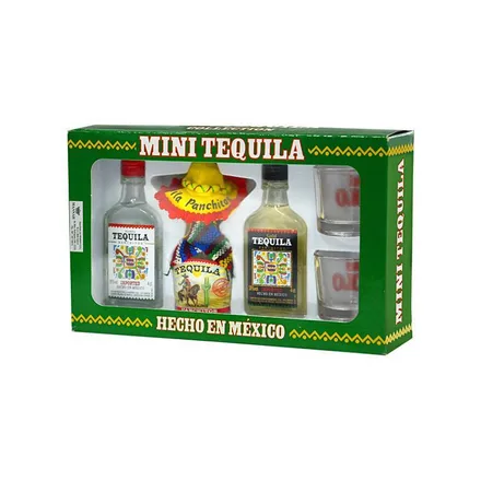 Tequila Ranchitos Panchitos 03 Plus 2 Copos Miniatura