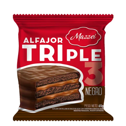 Alfajor Triple Mazzei 65GR