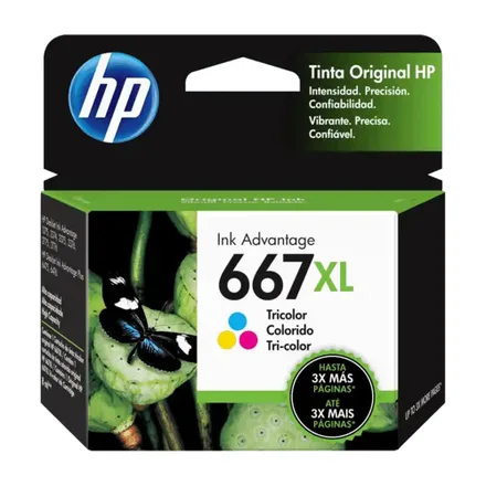 Cartucho HP 667XL Color – 3YM80AL