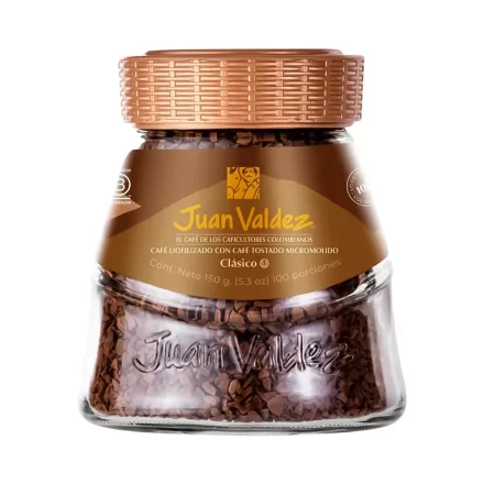 Cafe Liofilizado Juan Valdez Clasico 150g