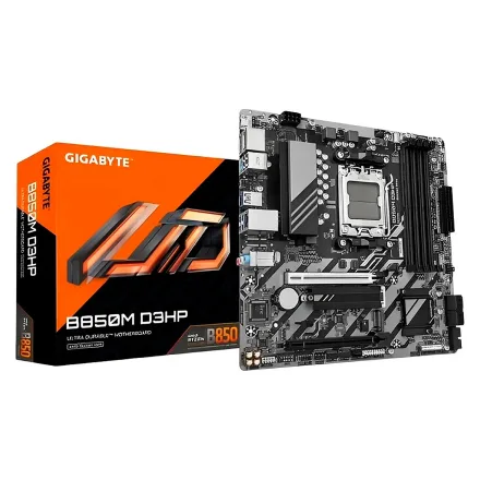 Placa Mae Gigabyte D3HP Ddr 5 Socket AM5 Chipset B850 Atx