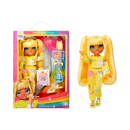 Muñeca Rainbow Junior High Pijama Party Sunny Madison 503682 Euc