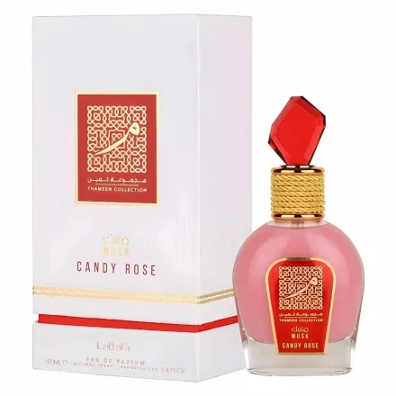 Perfume Lattafa Thameen Musk Candy Rose Eau Parfum Feminino 100ml