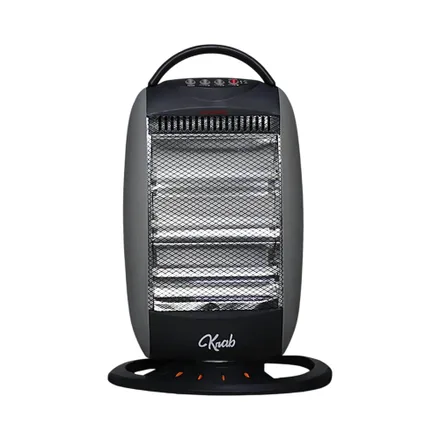 Estufa Eléctrica Krab Kbeo1200 Cuarzo Oscilante 1200 W 220 V Gris Negro