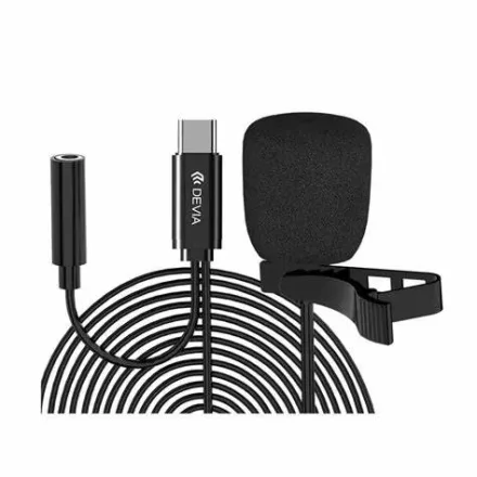 DEVIA MICRÓFONO EM604 WIRED SMART SERIES TIPO C 1.5M BLACK