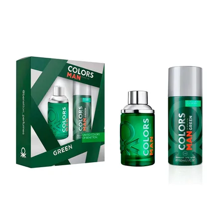 Benetton Colors Green Masculino Plus Deo Spray 100ml