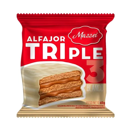 Alfajor Mazzei Triple Con Chocolate 65g