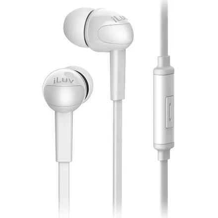 Fone Iluv In-Ear Earphones Peppermint com Microfone Branco – PPMINTSWH