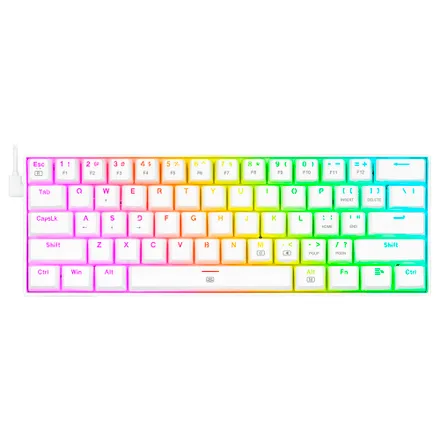 Teclado Gaming Redragon DRAGONBORN K630W con Retroiluminación RGB Chroma (Inglés) - Blanco