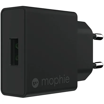 Cargador de Pared Mophie Wall Adapter 409903239 USB-A/18W - Negro