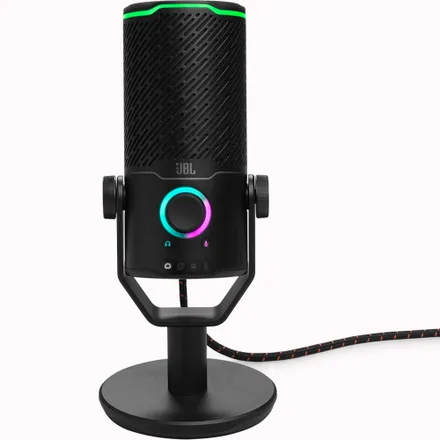 Microfone para Stream JBL Quantum Stream Studio Cardioide/Omnidirecional USB – Preto JBLSTRMSTUDIOBLKAM