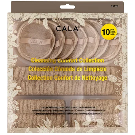 CALA SET LIMPIEZA FACIAL COMFORT WARM VANILLA 10PCS 69126