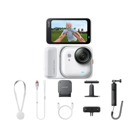 Cámara De Acción Insta360 Go Ultra Creator Bundle Arctic White