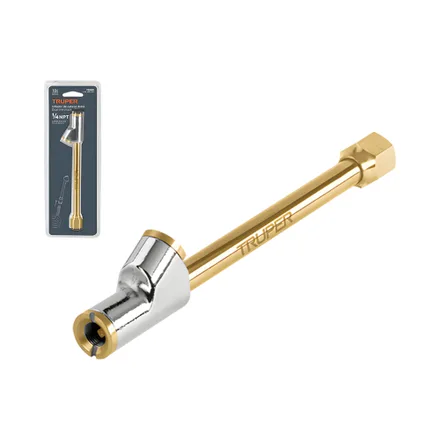 Inflador Cabeza Doble Truper Cuerda 1 4 Npt 600 Psi Cm
