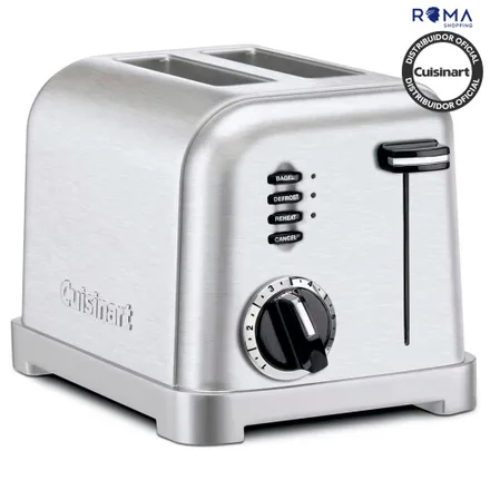 Torradeira Cuisinart Cpt Classica Metal 2 Fatias 6 Niveis Inox