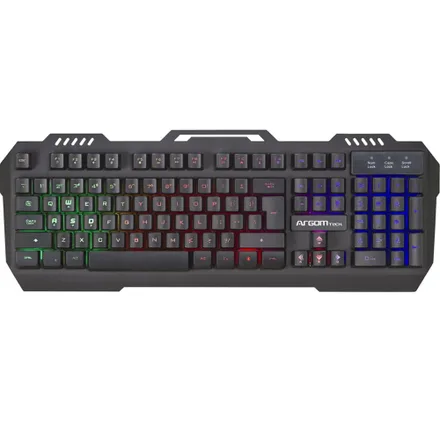 Teclado Argom + Mouse ARG-KB-2056BK RGB Gaming ING - Negro