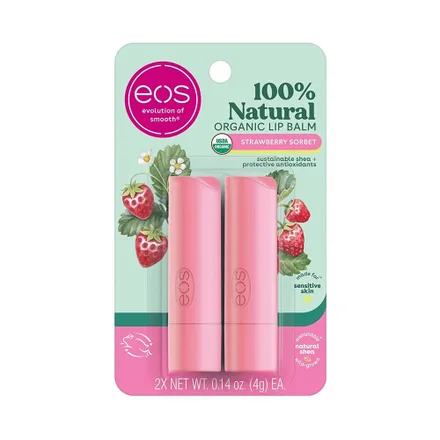 Kit Bálsamo Labial Eos Strawberry Sorbet