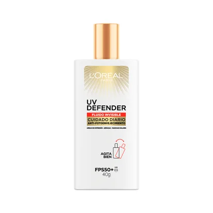 Protector Solar Oreal Uv Defender Fluido Invisible Spf Plus 50 40 Gr
