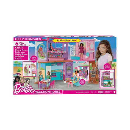 Juego Mattel Barbie Vacation House Hcd 50