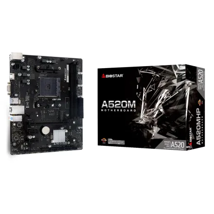 Placa Mae Biostar Socket AM4 Chipset A520 Atx