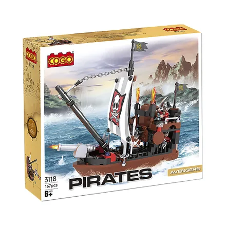 Juguete Construccion Cogo Pirates 3118 Avengers 167 Piezas