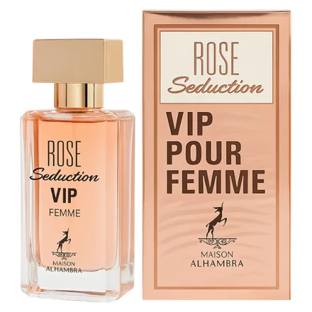 Perfume Maison Alhambra Rose Seduction Vip Pour Femme Eau Parfum Feminino 30ml