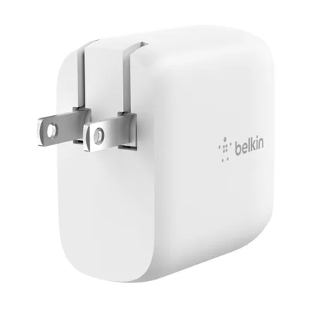 Carregador Duplo de Parede Belkin 40W AC USB-C 20W Branco – WCB006DQWH