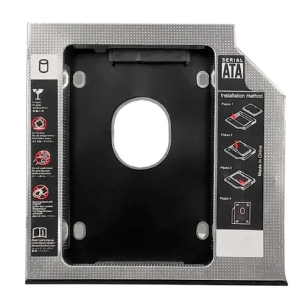 Adaptador Caddy HLD HD 2.5″ SATA para Notebook Drive 9.5 MM