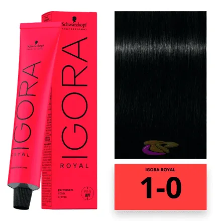 Schwarzkopf Tinte Pelo Igora Royal 1 0 60ml
