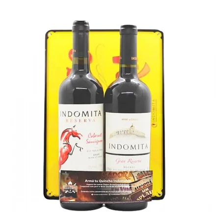 VINOS INDOMITA 2X750ML RESERVA CABERNET+GRAN RESERVA MALBEC
