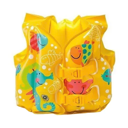 Salvavida Intex 59661 Infantil Amarillo Con Diseño