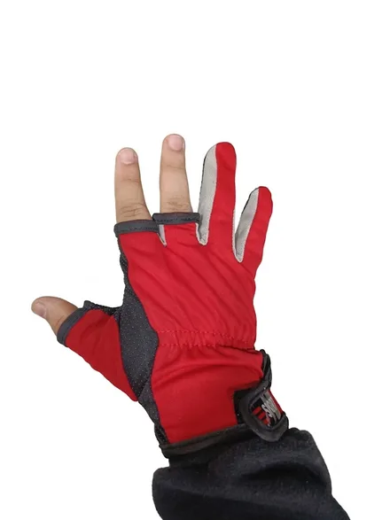 TOP FISHING GUANTES PARA PESCA ROJO (T) XXL