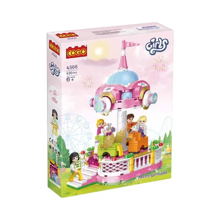 Juguete Construccion Cogo Girls Merry Go Round 4566 430 Piezas