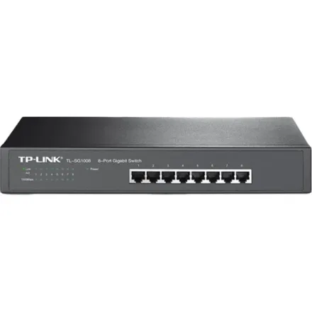 TP-LINK SWITCH TL-SG1008 METAL 11.9 MPPS DE ENVIO NEGRO
