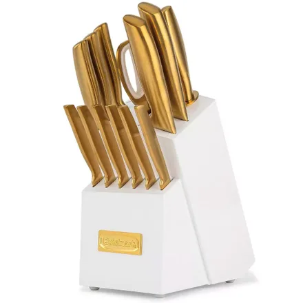 Jogo Facas Bloco Cuisinart Classic Acabam Pvd 15